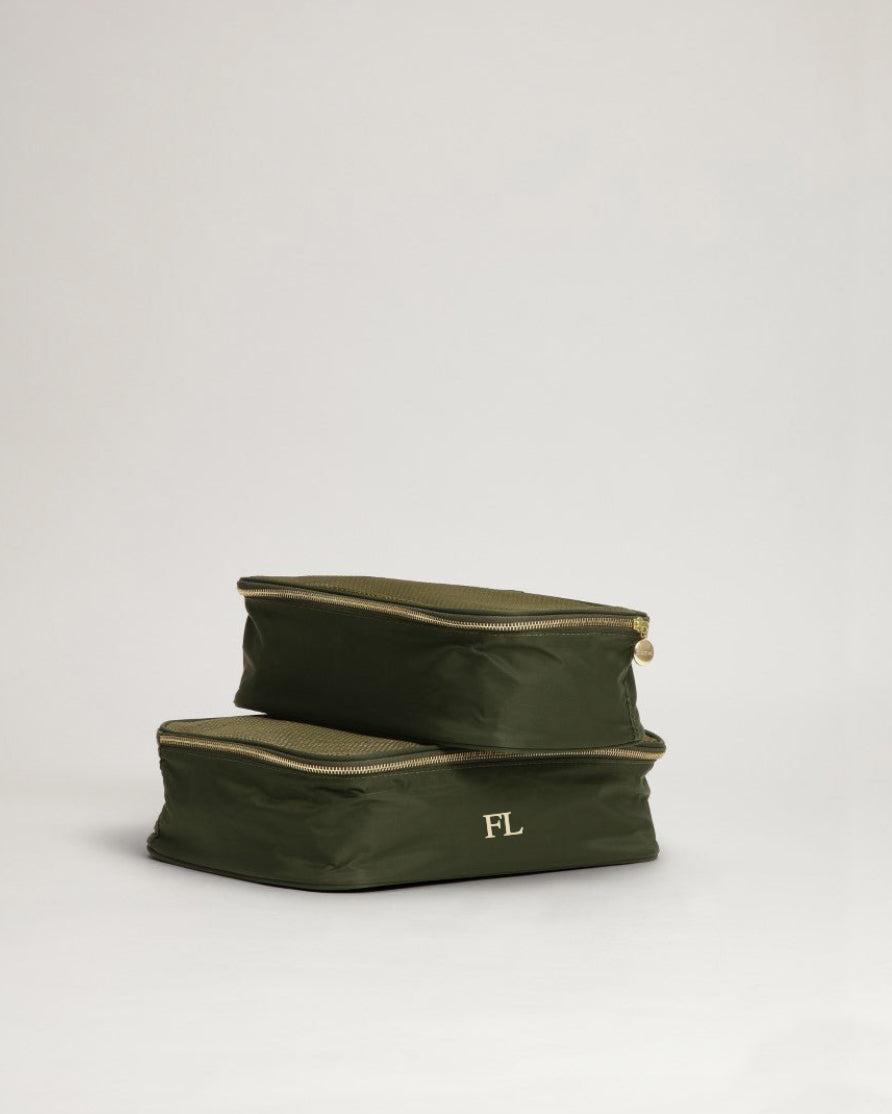 Luggage strap orange + packing cubes black waterproof + keyring + blue gift box